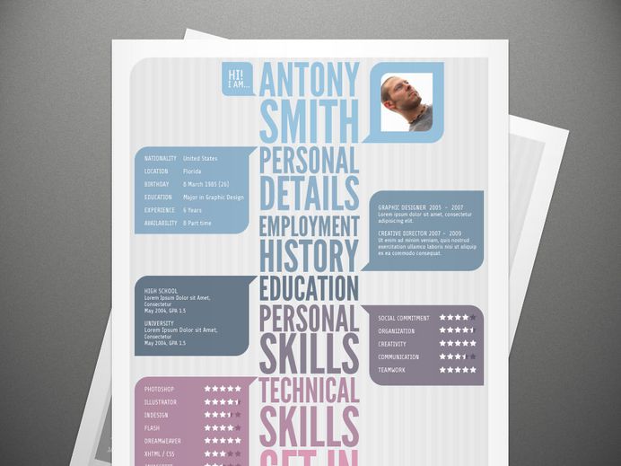 Modern Stylish Resume - Free Stylish Resume Template With Visual Impact
