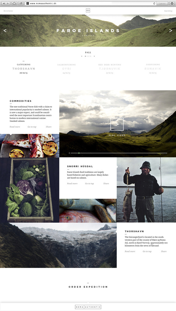Noma Authentic | Website #design #website #minimal #layout #web