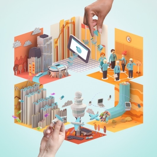 Creating Tomorrow | School of Economics & Management on the Behance Network #illustration #colors #erwin