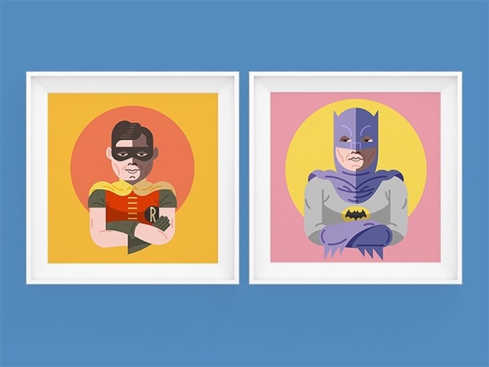 Batman&Robin #illustrator #illustration #vectorial