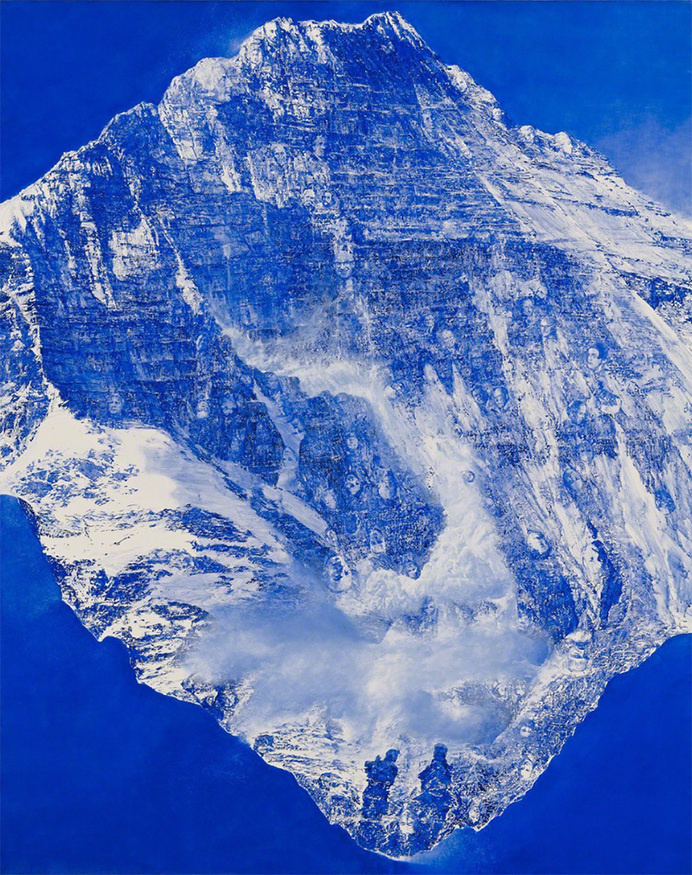 Ultramarine Blue Paintings by Mark Tansey