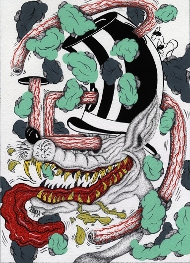FECAL FACE DOT COM #ink #pop #tattoo #art #paper