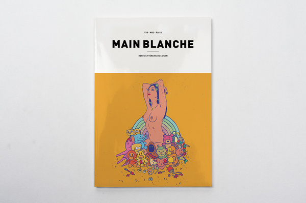 Main Blanche #blanche #montreal #espace #design #uqam #danslashed #litterature #cover #revue #shed #main #magazine #creatif