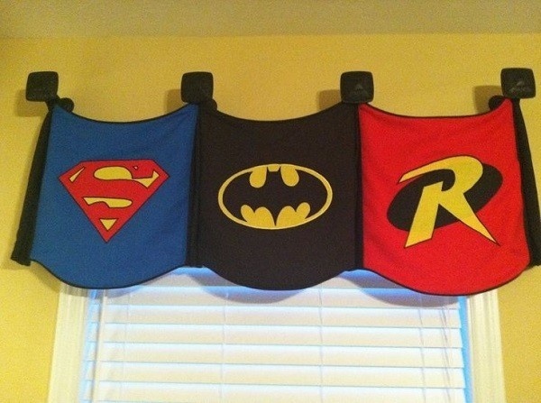 Superhero Banners As a toddler, you can start adding additional decorations to your little boy's room. How about getting the logos of his