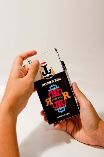 Rockwell PlayingÂ Cards - TheDieline.com - Package Design Blog #cards #playing #rockwell