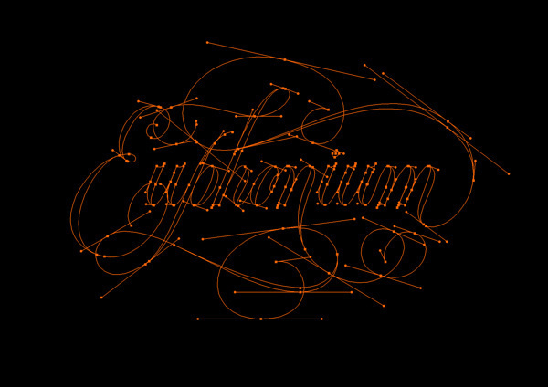 WOTD: Euphonium on Behance #calligraphy #lettering #illustrator #custom #type #typography