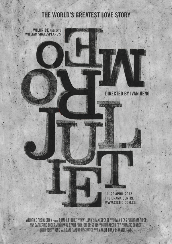 Romeo & Juliet Poster Series 3 #printmaking #design #poster #singapore #typography