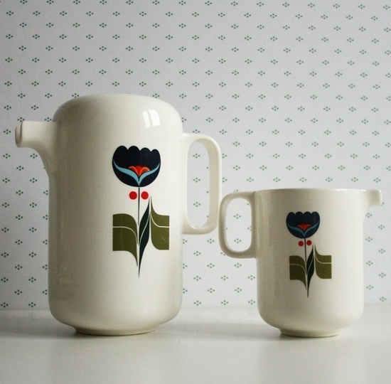 Portuguese coffee and milk set. #milk #ceramic #folk #coffee