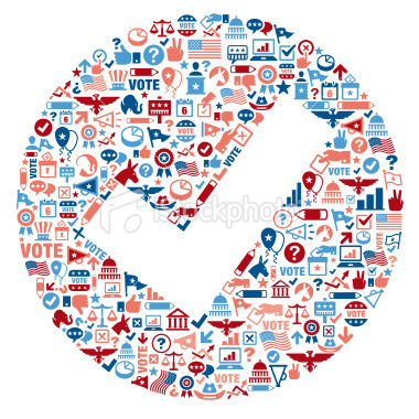 Election Concept Color Royalty Free Stock Vector Art Illustration #political #icons