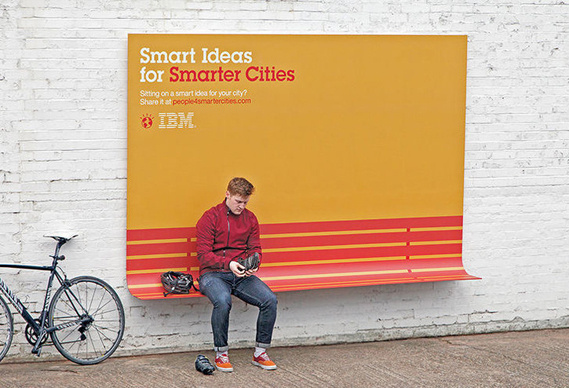 Creative Review Ogilvy France creates useful posters for IBM #adds #vector #bustop #clean