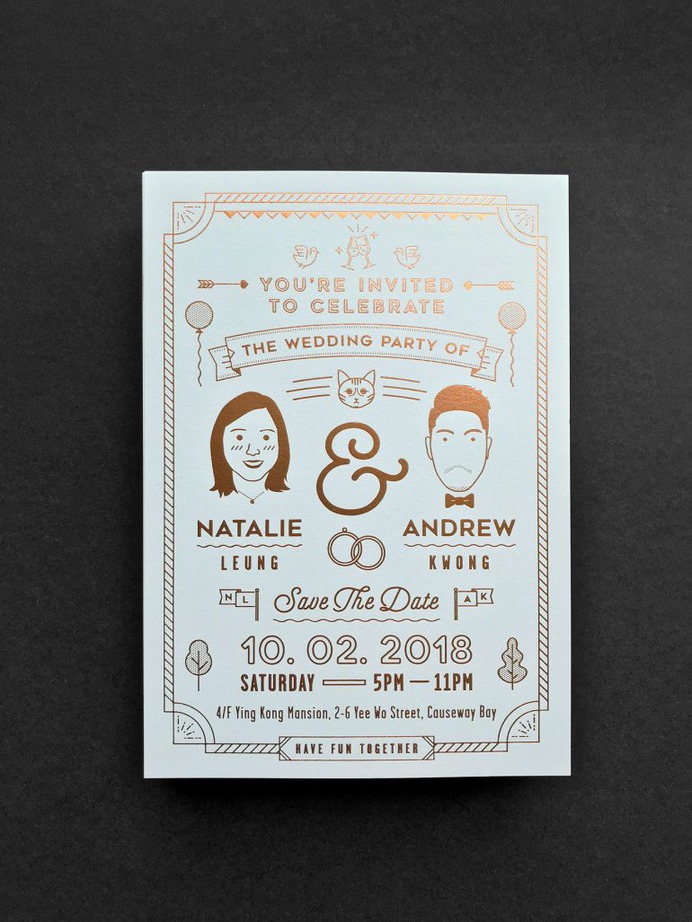 Invitation card / Natalie & AnDrew Wedding