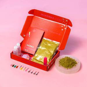 Mihenna's Henna Powder Kit Create your own organic henna paste with our natural henna powder. No added chemicals means safe use on your skin for a beautiful dark stain. Available at Mihenna!
