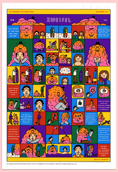 David Biskup Illustration #lines #doubt #illustration #biskup #david