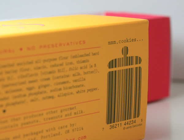 Bunches & Bunches snaps packaging barcode #packaging #letterpress #barcode
