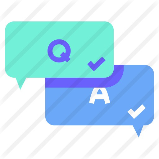 See more icon inspiration related to question, q&a, shapes and symbols, question mark, customer service, answer, faq, communications, education, help, speech bubble, bubble speech, information and button on Flaticon.
