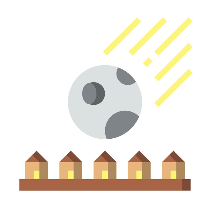 See more icon inspiration related to meteor, Asteroid, comet, house, buildings, home and nature on Flaticon.