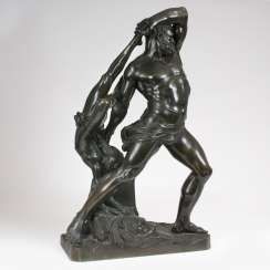 Large Bronze group of Hercules and Lichas' after Antonio Canova.