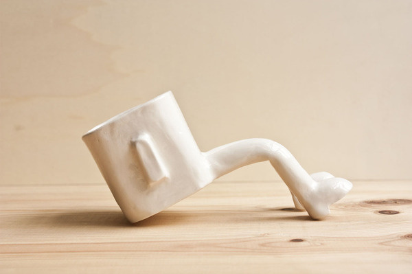 CJWHO ™ (Sitting Plant Pot by Wacamole Ceramic A plant...) #crafts #design #pot #art #lol #ceramic #funny #plant