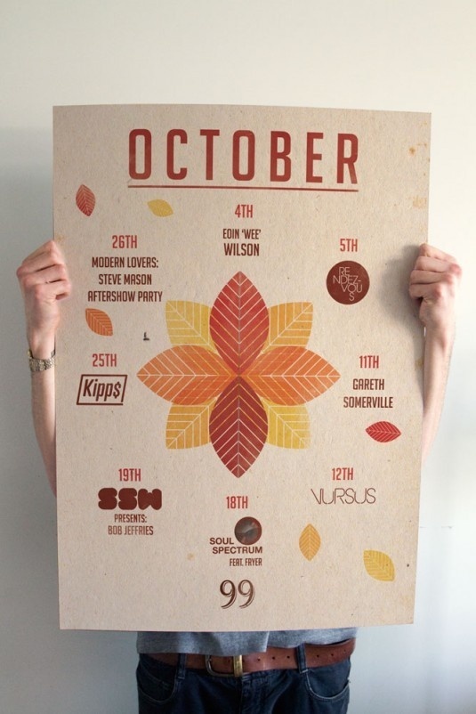 What's on October #geometry #shapes #october #nights #edinburgh #series #poster #monthly