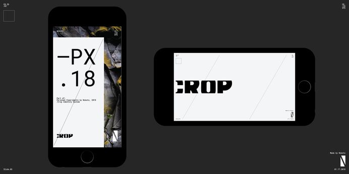 PX.18 / Niketo personal experiments 2018 / Crop identity