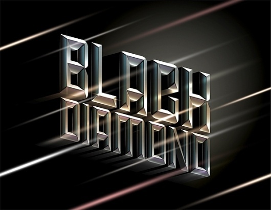 Black Diamond #design #retro #shine #poster #typography