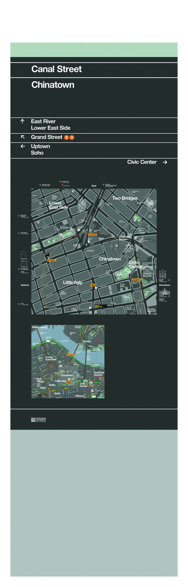 All sizes | A Wayfinding sign for Manhattan's Chinatown | Flickr Photo Sharing! #map #wayfinding #signage