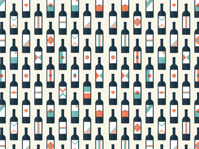 For the love of wine // Pattern #pattern #cityscape #icon #illustrator #icons #wine #label #illustration #vintage #poster #logo #love