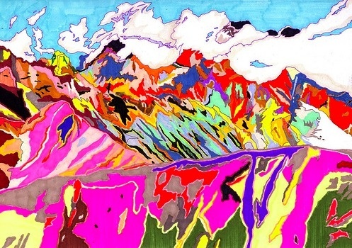Yu Matsuoka | PICDIT #marker #drawing #landscape #art #colour