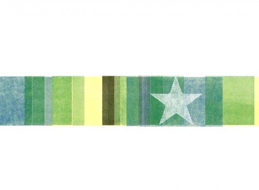 All sizes | Green | Flickr - Photo Sharing! #print #color #letterpress #lettermpress #star #green