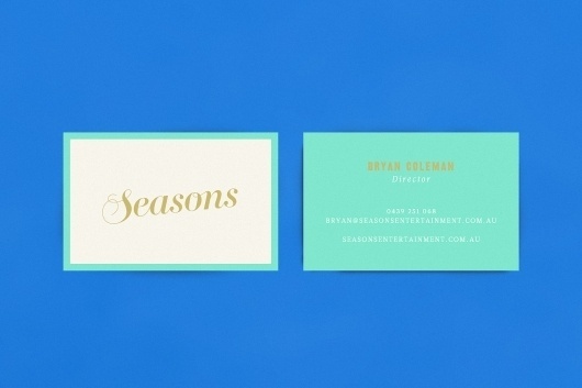 Seasons Entertainment - Studio Sammut #business #branding #identity #logo #cards