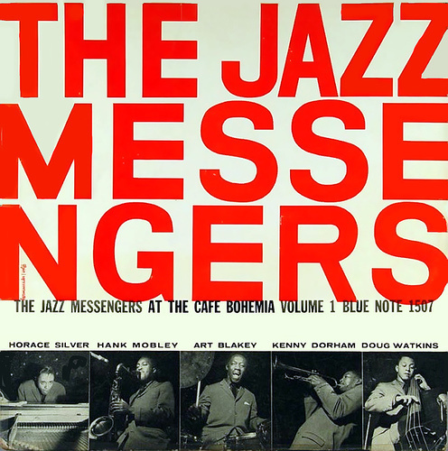 The Jazz Messengers album cover typography
