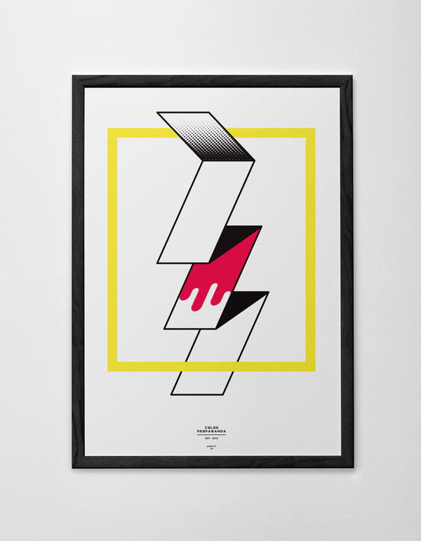 Color Propaganda Poster Marco Oggian #mark #rochure #monogram #poster #logo