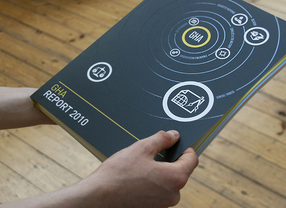 Brochure design idea #323: GHA Brand Alignment / Website / Infographic Series on Behance #brochure
