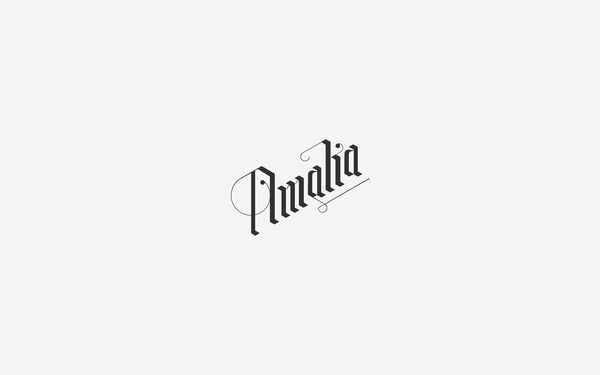 Café Amalia — Tom Clayton / Swear Words #identity #branding #typography