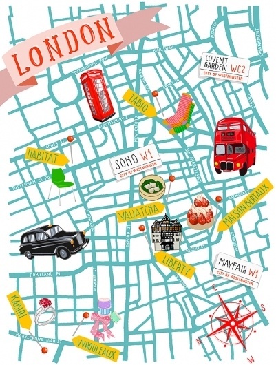 KRISATOMIC #london #illustration #map