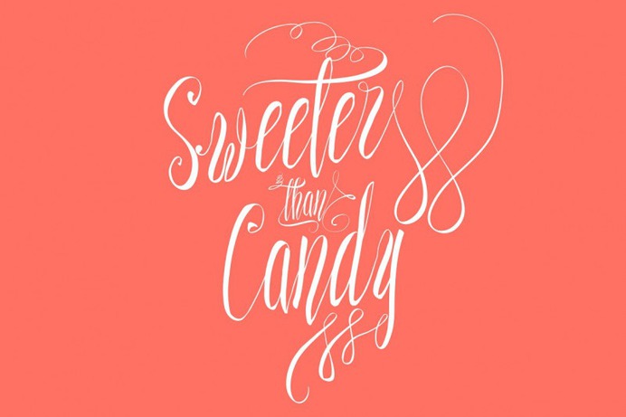 Sweeter than Candy Font - Free Calligraphy Script Typeface