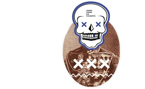 pierre de baron #website #logo #skull #poster