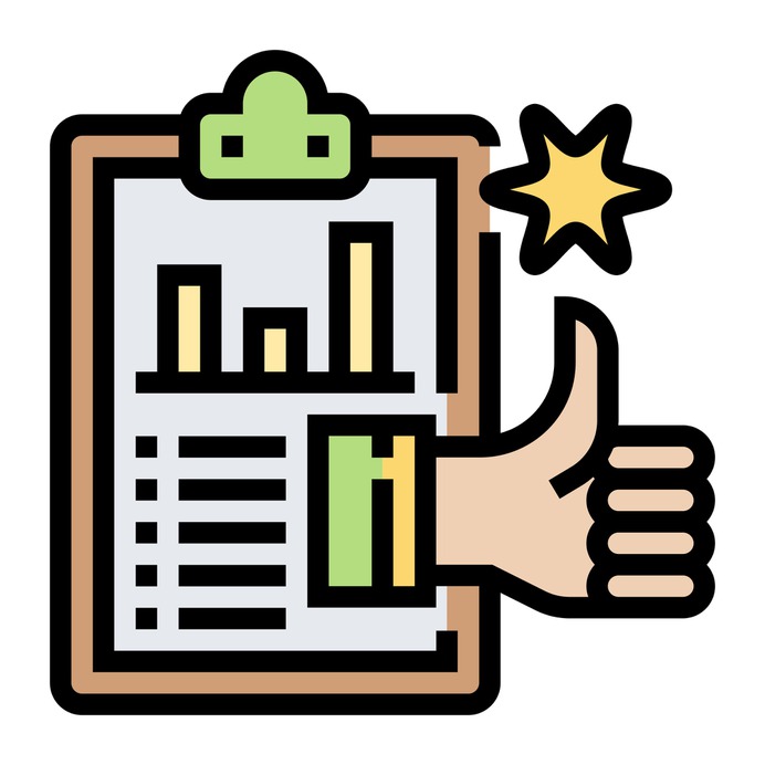See more icon inspiration related to clipboard, report, star, like, rating, thumbs up, quality, marketing, graph and document on Flaticon.