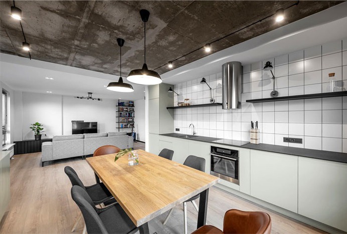 InCaprice Created Open Space Juxtaposing Industrial Elements - InteriorZine