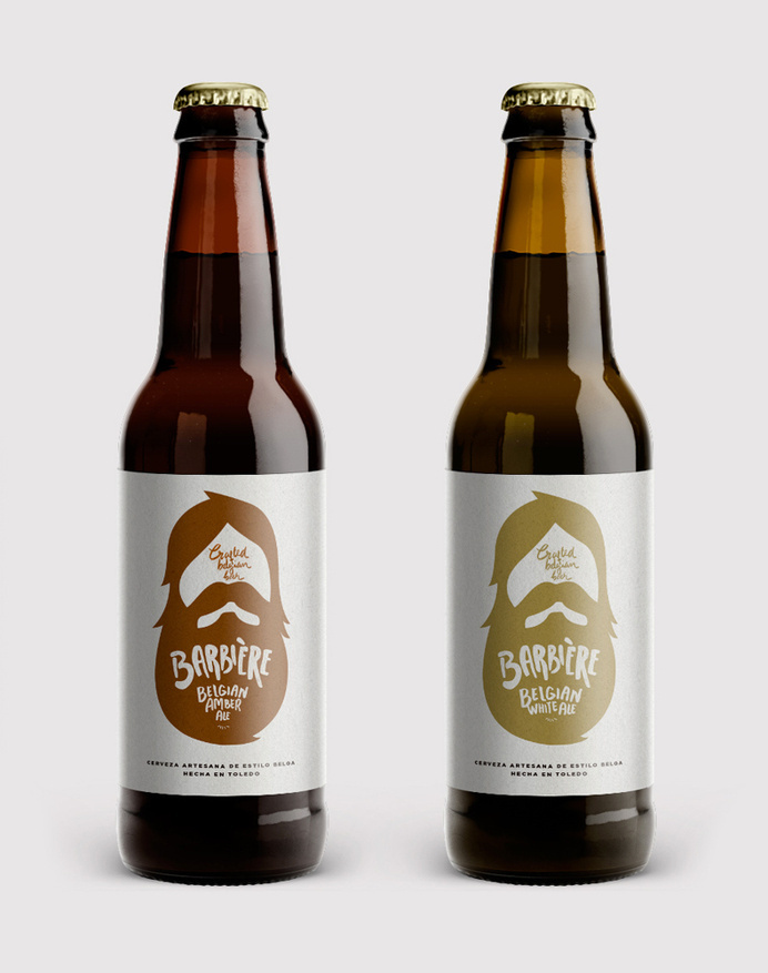 lovely-package-barbiere-1 #beer #bottle #packaging #beard #design #graphic