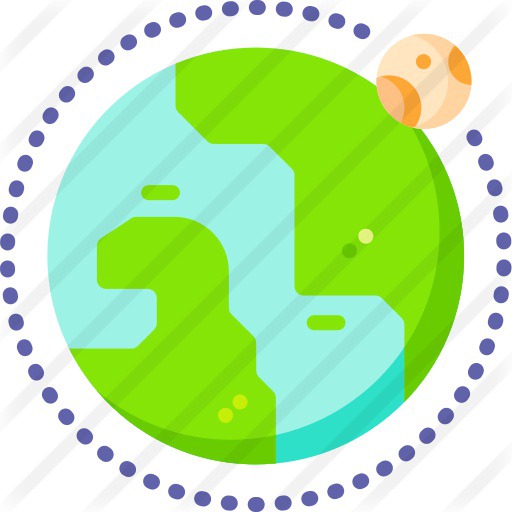 See more icon inspiration related to planet, global, earth, globe, world, maps and location, Maps and Flags, miscellaneous, world map, planet earth, geography, astronomy, worldwide, space and nature on Flaticon.