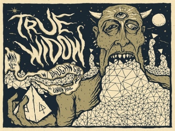 FYI Monday Brunofsky True Widow Gig Poster #gig #poster