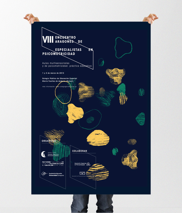 VIII Encuentro Andorra #affiche #universidad #university #orange #black #two #colors #poster #cartel #green