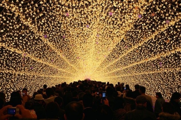 Japans Tunnel of Lights 4 #tunnel #light #japan #installation