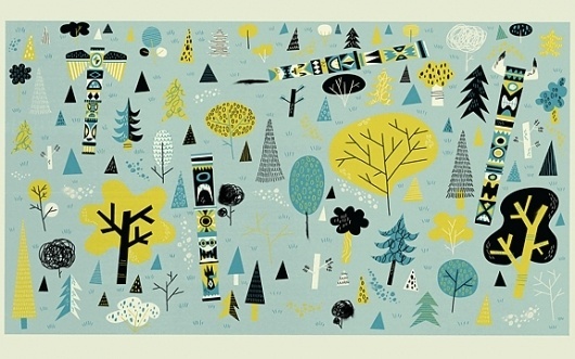 The Fox Is Black » The Desktop Wallpaper Project featuring Jared Chapman #illustration
