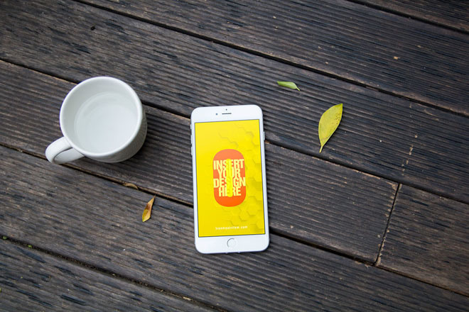 Zero : Free iPhone 6 Mockup PSD