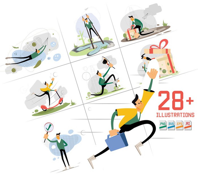 Amos Illustration Pack