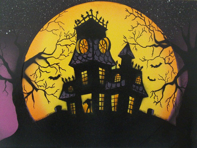 beginner easy halloween paintings & paint by numbers #painting
