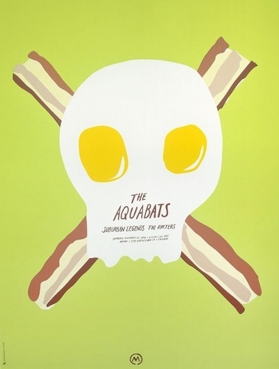 The Aquabats | Sonnenzimmer #eggs #bacon #aquabats #poster