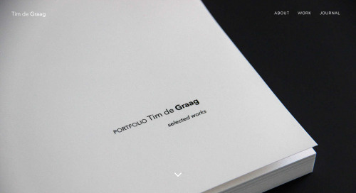 My online portfolio Timdegraag.com #portfolio #architecture #webdesign